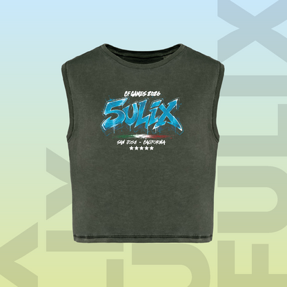 FULIX - Tshirt Crop Donna - Khaki
